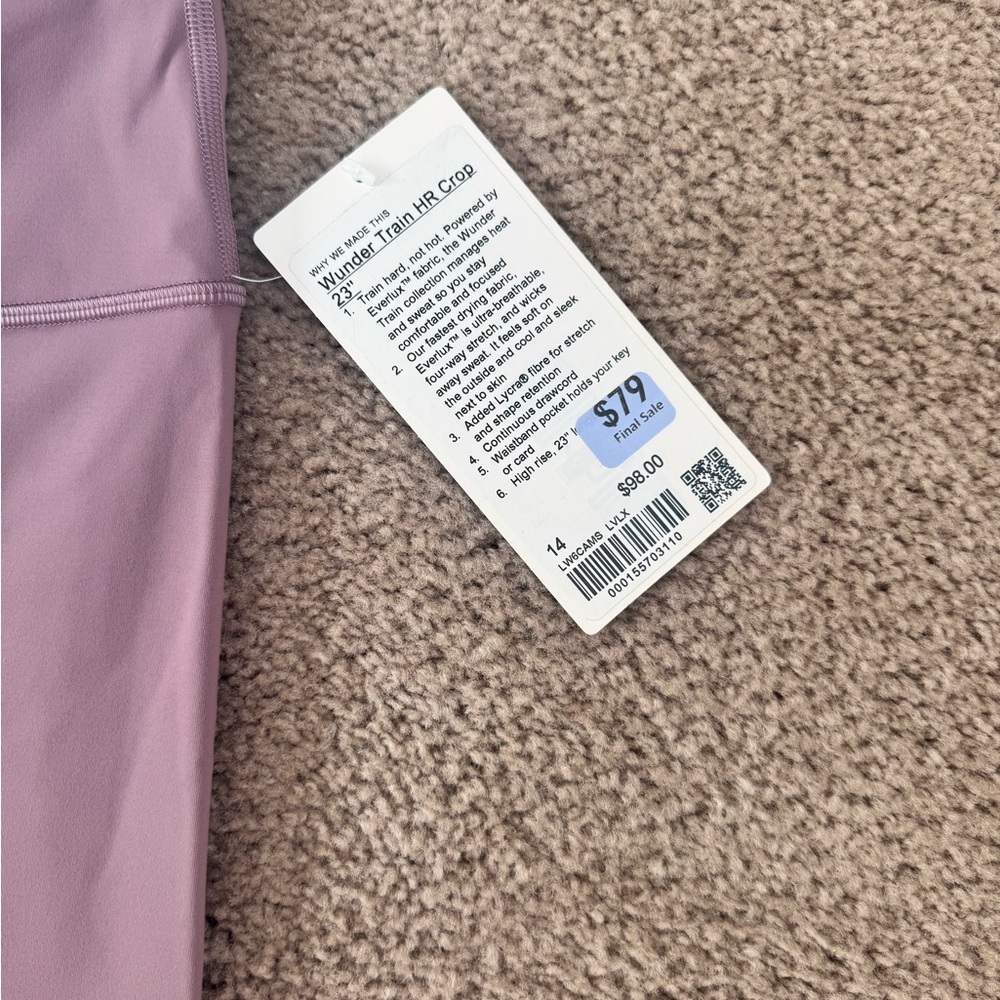 lululemon athletica wunder under 23” leggings - Picture 2 of 3